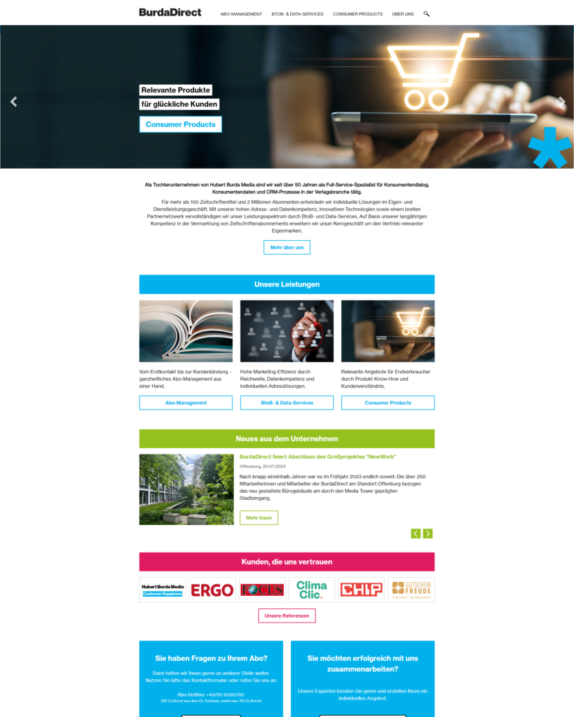 Seeding burda direct website