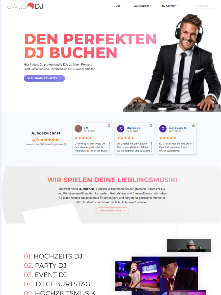 swissdj website