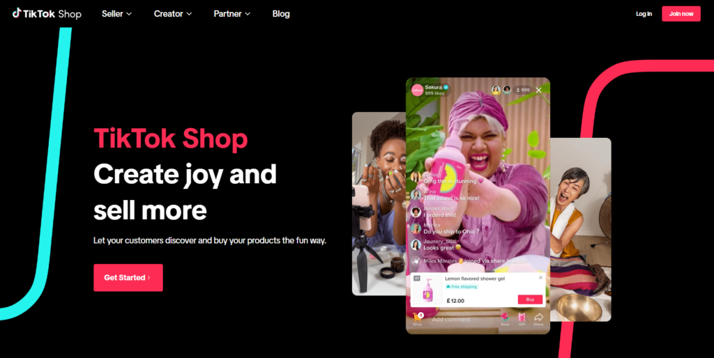 TikTok Shop startseite